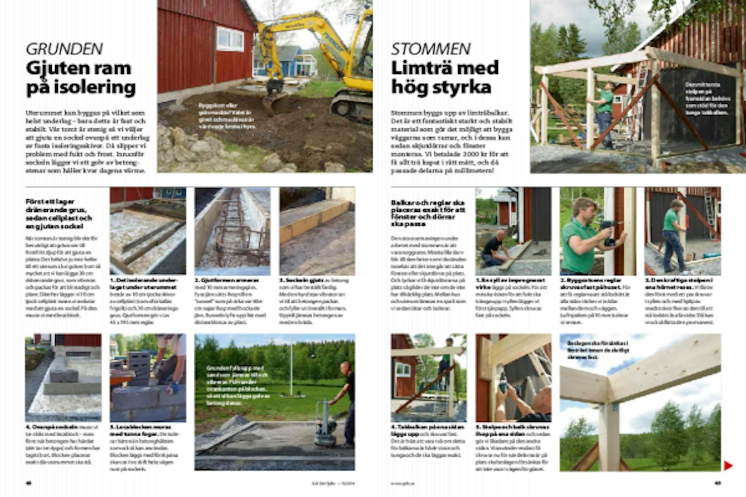 Bygga uterum mot vägg Bygga uterum mot fasad